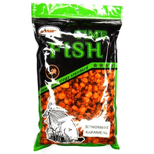 Зерномикс для рыбы, Art Fishing, 500г, вкус Карамель